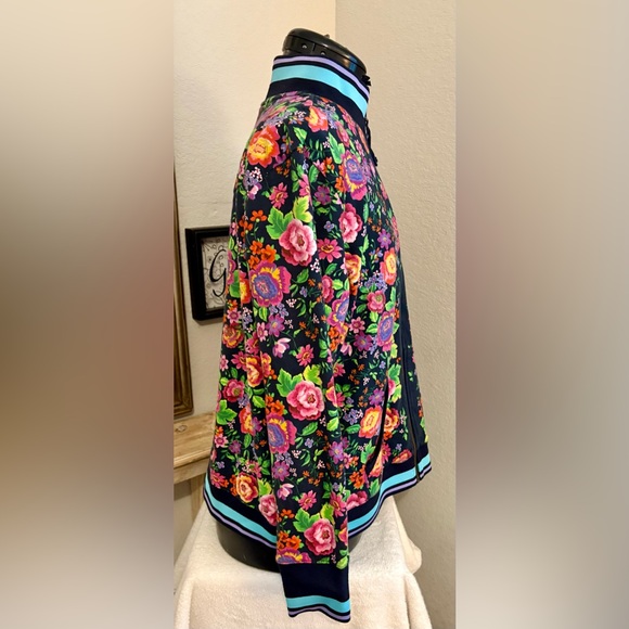 Johnny Was Cantero Mock Neck Zip Up Jacket Size L - Picture 6 of 9